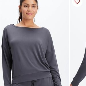 NWT Eco Sleek Knit Boat Neck Pullover
